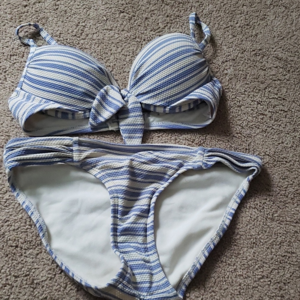 Xhilaration  striped bathing suit